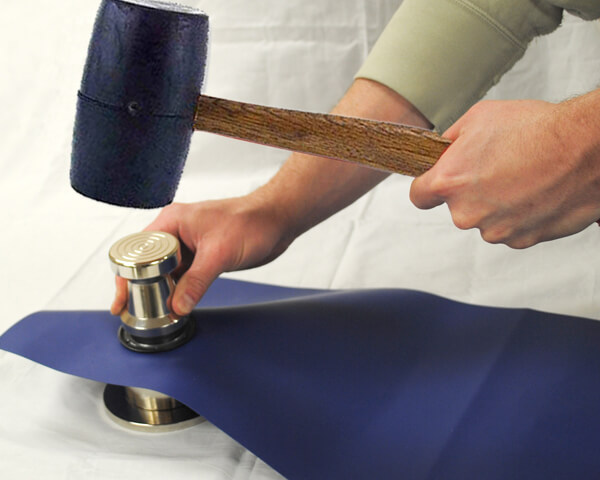 Curtain eyelets large grommets & attaching tools